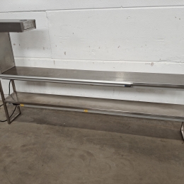 Rvs chefrek met 2 warmtebruggen Hatco - 220x33 cm